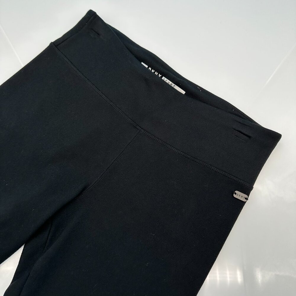 DKNY Sport Women's High Waisted 7/8 Length Athletic Leggings,‎ Size Small, Black